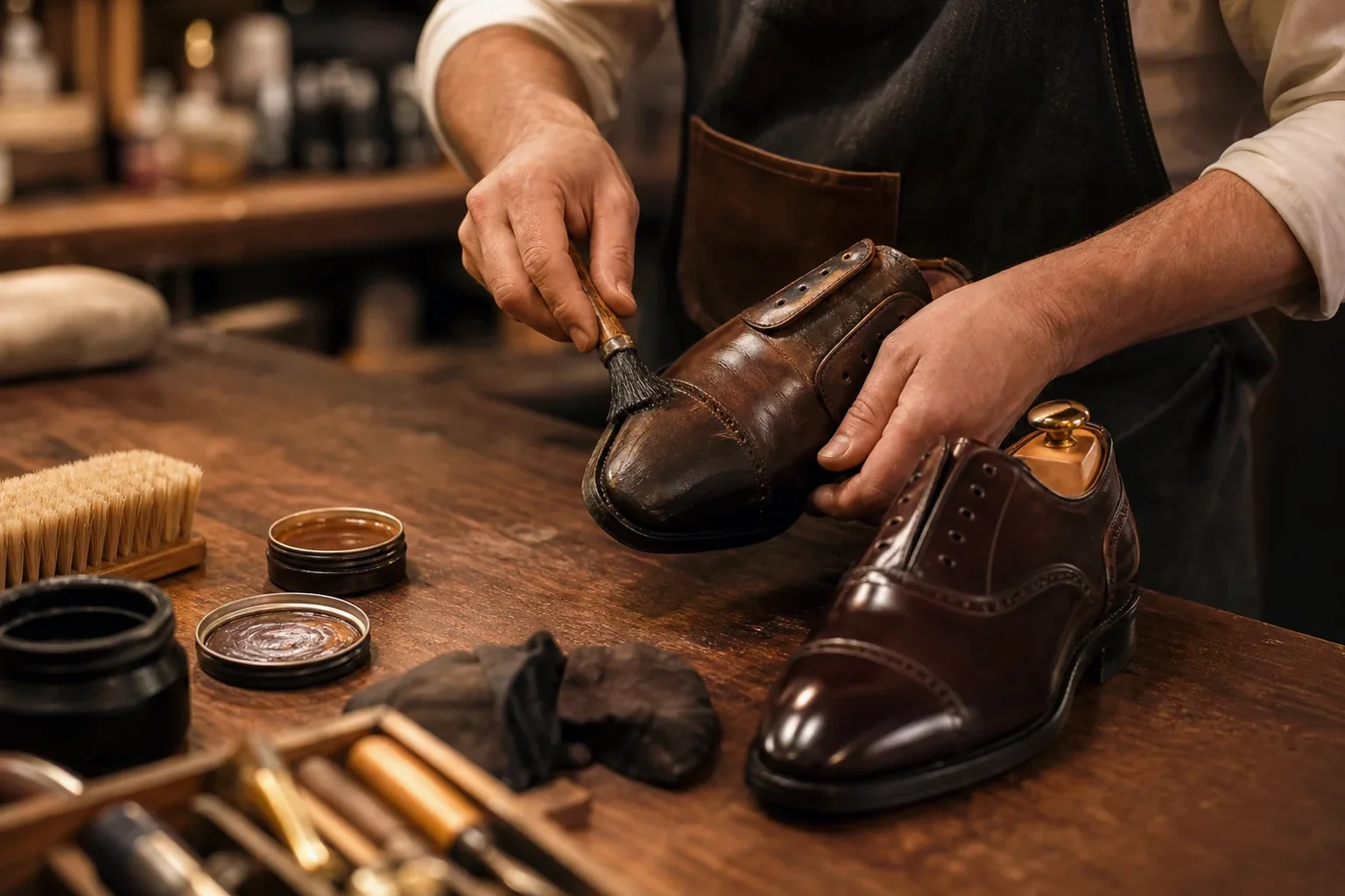 Reforma de sapatos sociais em Suzano